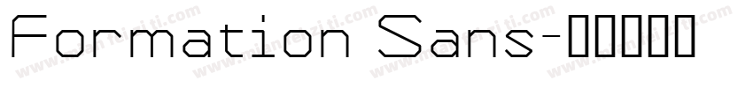 Formation Sans字体转换